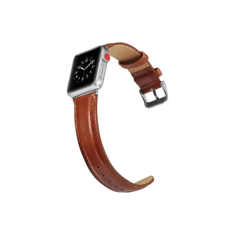 Vobafe Watch Band Apple Compatibility Cowhide Leather Material-24