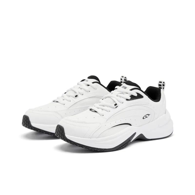 QIAODAN Source born Badminton Shoes Men Low Top Jordan White Black-2