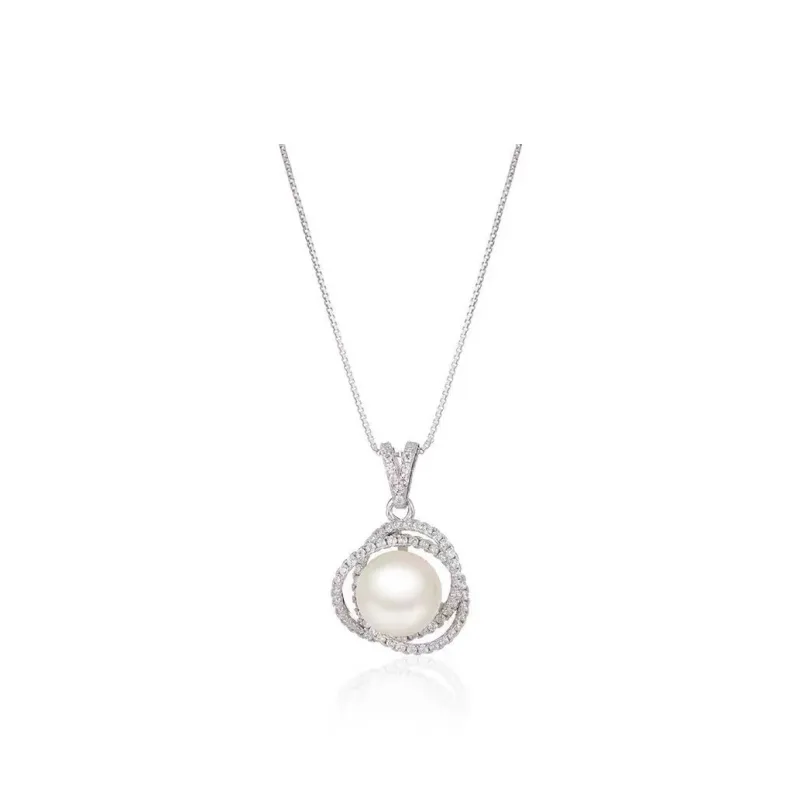 Beth Jewelry Pearl Necklace Stud Earrings Women's-0
