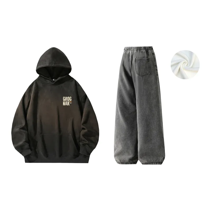 GROGNAK Sweatshirt Sets Unisex-49