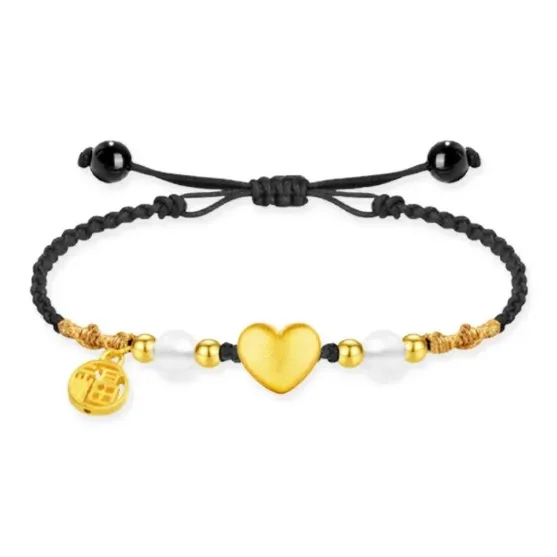 Old Qingyun Silver Building Gold Bracelet Unisex-3