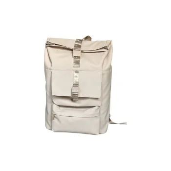 HP HUIPU Fabric Backpack Large Size Unisex Cream White/Charcoal Black
