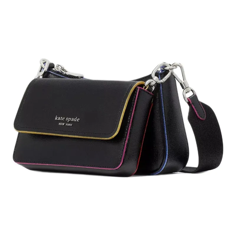 Kate Spade Patent Leather Shoulder Bag Crossbody Bag Women's Black-1