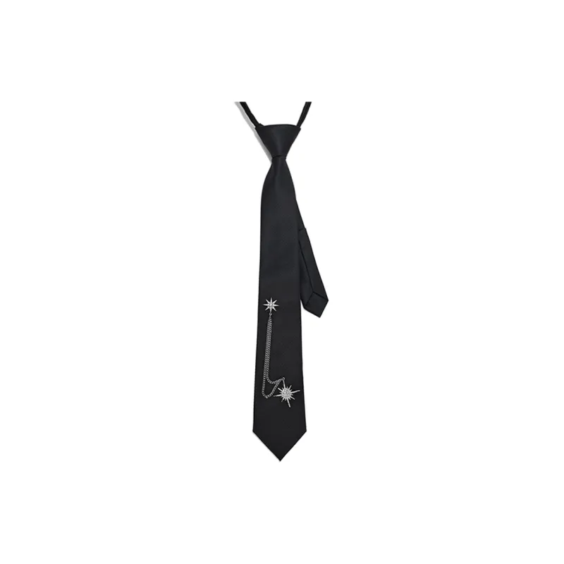 BAIJUAN Polyester Ties Women's Black, Navy Blue, Blue, Pink, Khaki-6