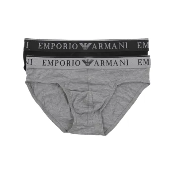 EMPORIO ARMANI EA FW24 Underpants Men's 2 Pack Black+Gray