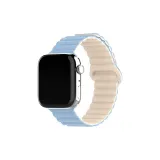 Apple Silicone Magnetic Loop Clasp, Blue with Starlight Design