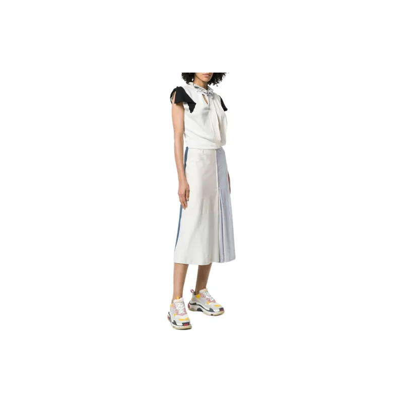 Balenciaga Short-Sleeved Dresses Regular Fit Women's Multicolor-3