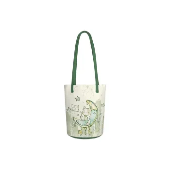 AOSONG Suede Tech Fabric Bucket Bags Shoulder Bags Regular Women's Green