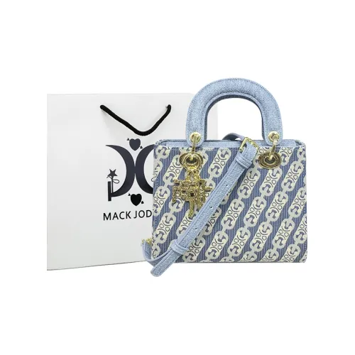 MACK JODAER Synthetic Leather Crossbody Handbags Regular Women's Denim Blue