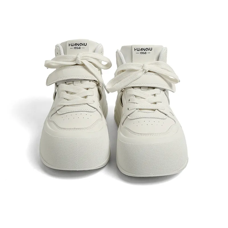 HUANQIU Coverage Anti-Slip And Wear-Resistant High-Top Skateboard Shoes Women's-3