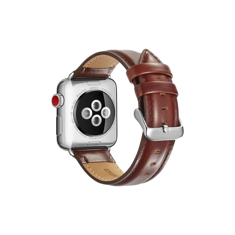 Vobafe Watch Band Apple Compatibility Cowhide Leather Material-17