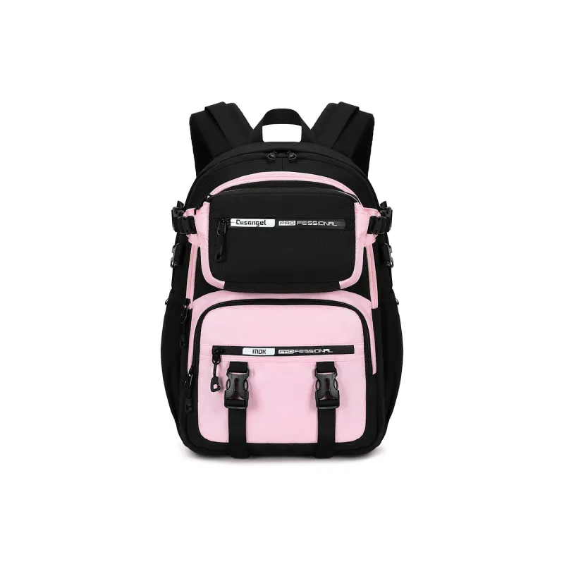 MOK Oxford Backpack Regular Unisex Black/Purple/Pink-4