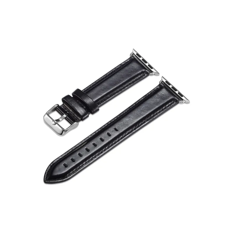 Vobafe Watch Band Apple Compatibility Cowhide Leather Material-3