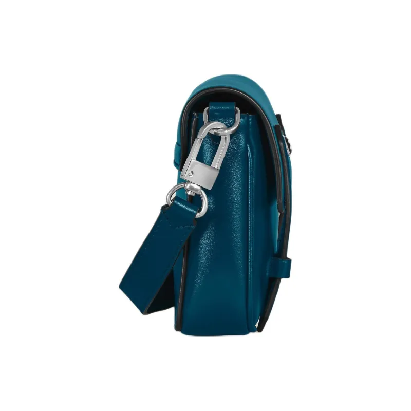 MONTBLANC Meisterstuck Full Grain Cow Leather Messenger Bag, Shoulder Bag, Crossbody Bag Mini Men's Cyprus Blue-2