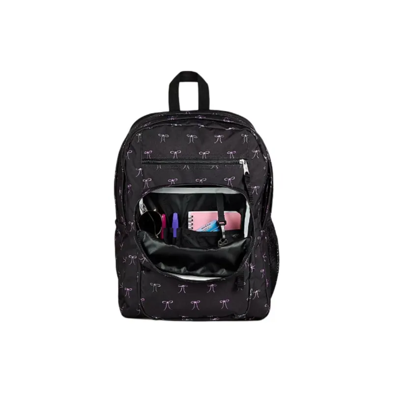 JanSport Recycled Polyester Backpack Large Size Unisex Black-5
