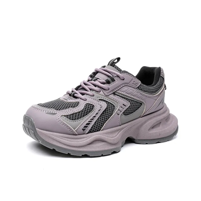 ABIDJAN Breathable Lightweight Low Top Chunky Sneakers Women's-19