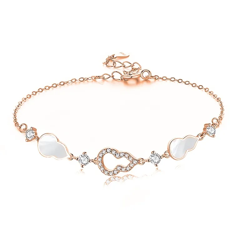 Shang Qianyi S925 Silver Bracelets Women's Silver Rose Gold-5