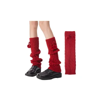JIAZINI Knee High Socks Women's 1 Pack Red
