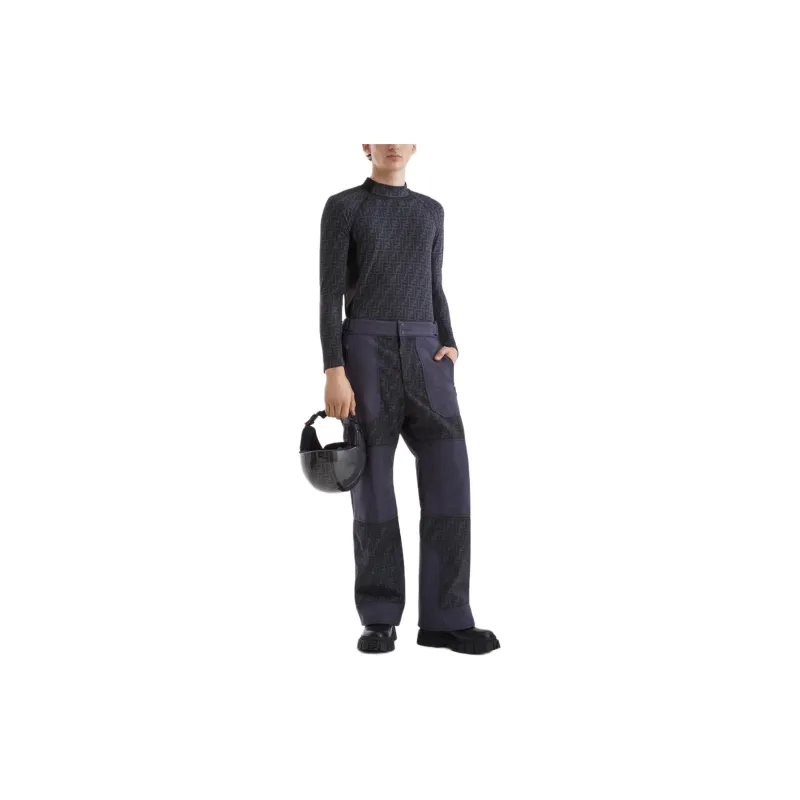 FENDI Monogram Panelled Ski Trousers-2