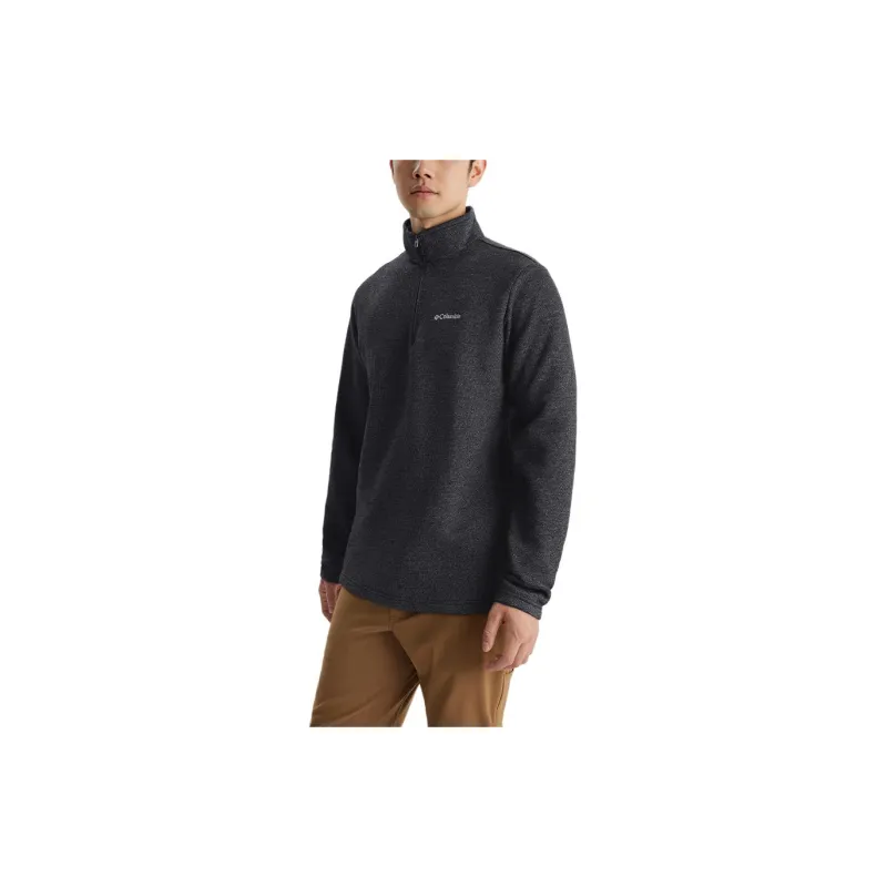 Columbia Hart Mountain GREAT Sweatshirt Men's Black Gray Color-2