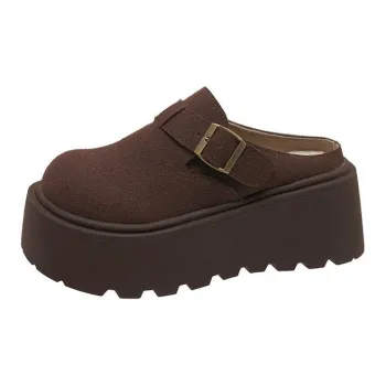 Yamada Hyakuju Women's Home Slippers Coffee Chestnut