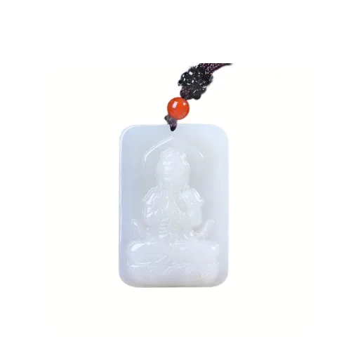 Jing Ruyu Hetian Jade Necklaces White Jade Unisex