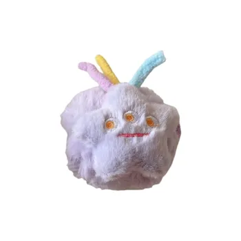 Kona Chun Compatibility  AirPods 3/1/2/Pro 2 TPU Fully Enclosed Cartoon Fun Monster Plush Anti Drop Bag Headphone Cases
