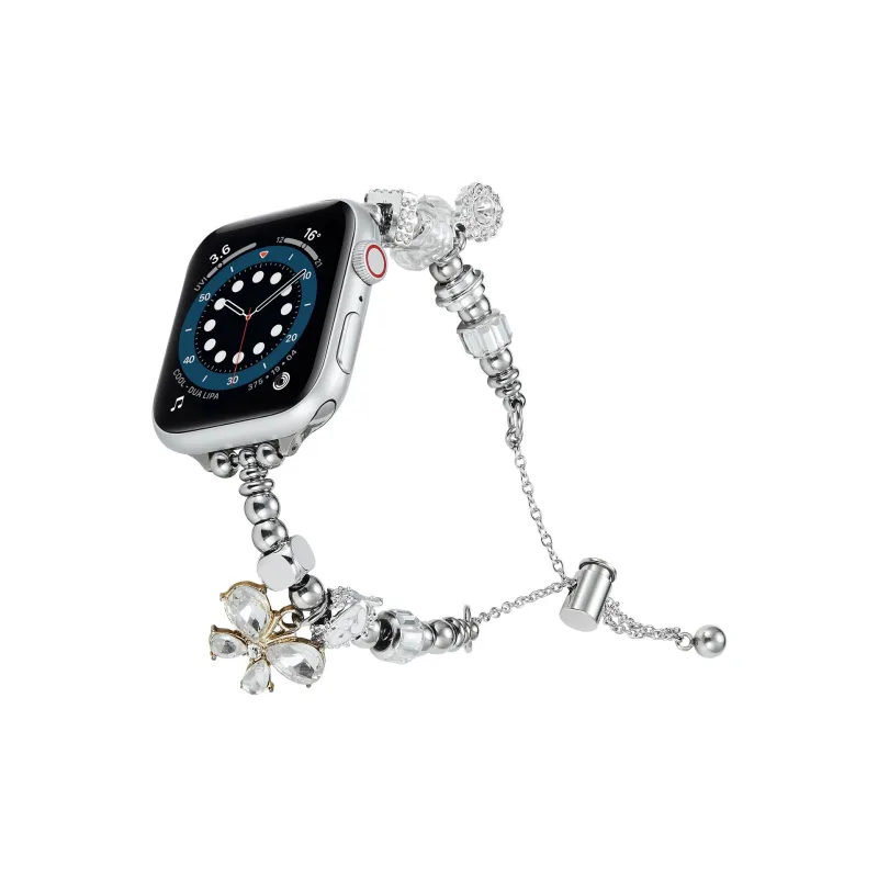 AOMN Apple Compatibility Watch Band Metal, Beads Material-5