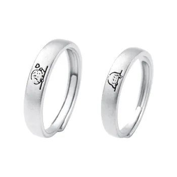 QUIET LOVE S999 Fine Silver Rings Unisex