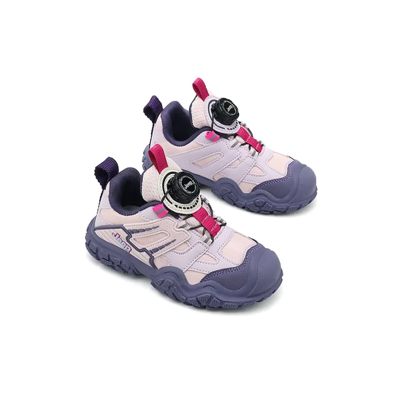 Jeep Wear Resistant Cushioning Slip Resistant Breathable Kids Lifestyle Shoes Pink Purple Kids'-3