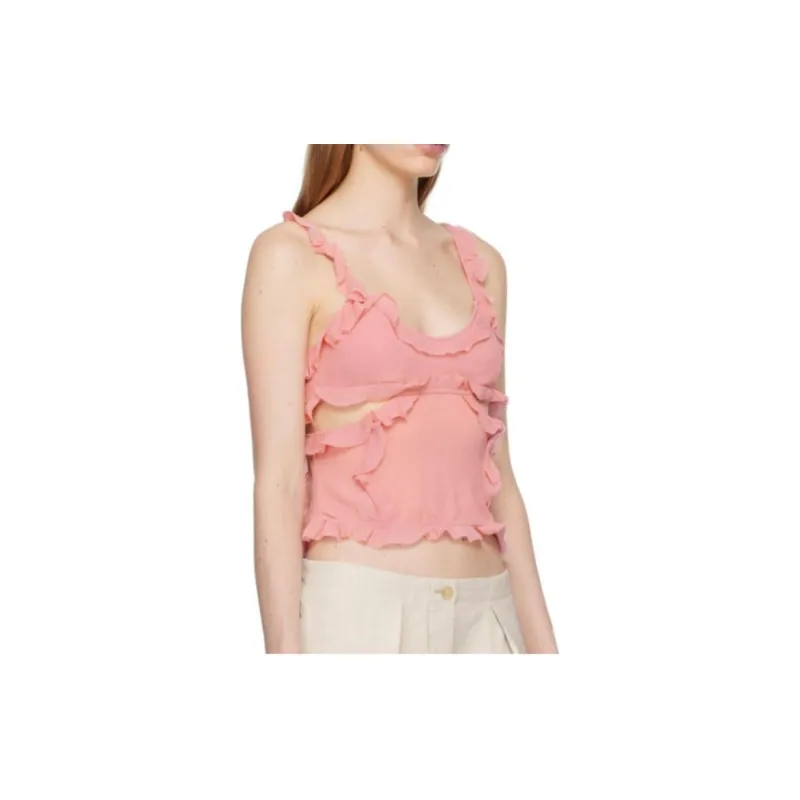 Acne Studios Tank Tops Women's Light Pink Red-3