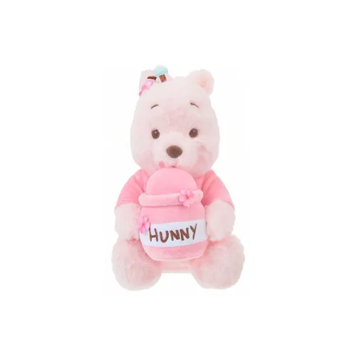 Disney Cherry Blossom Winnie The Pooh Small Size Cherry Blossom Pink Dolls Plush Doll 25cm/27cm Height
