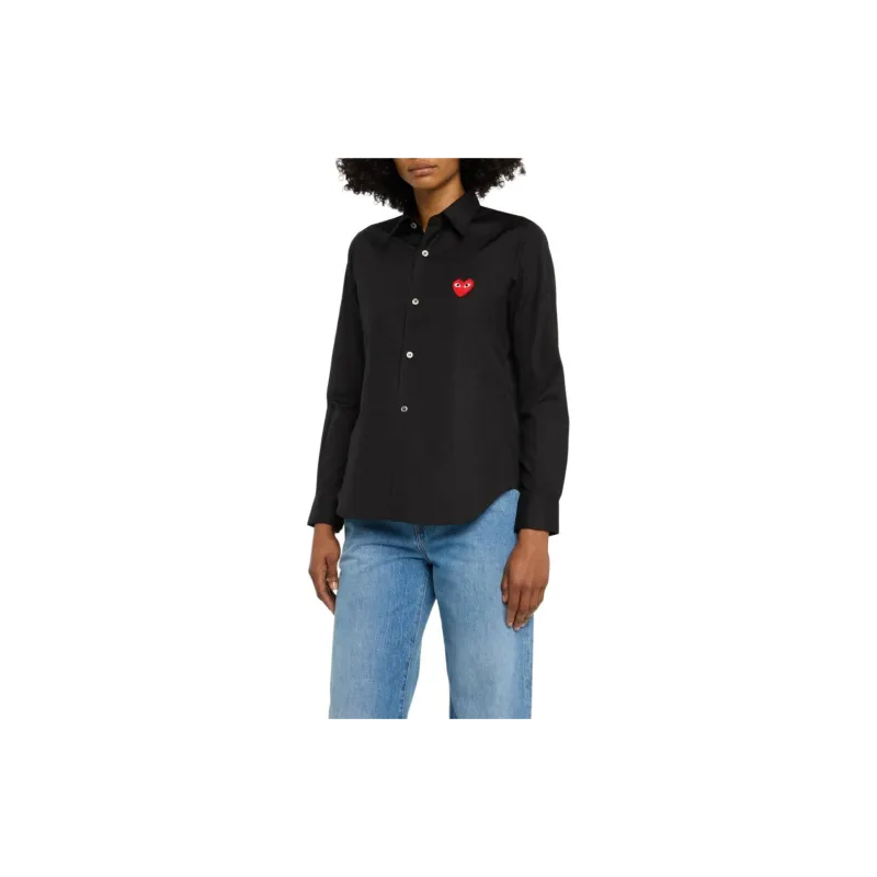 CDG Play SS24 Shirt Unisex Black-2