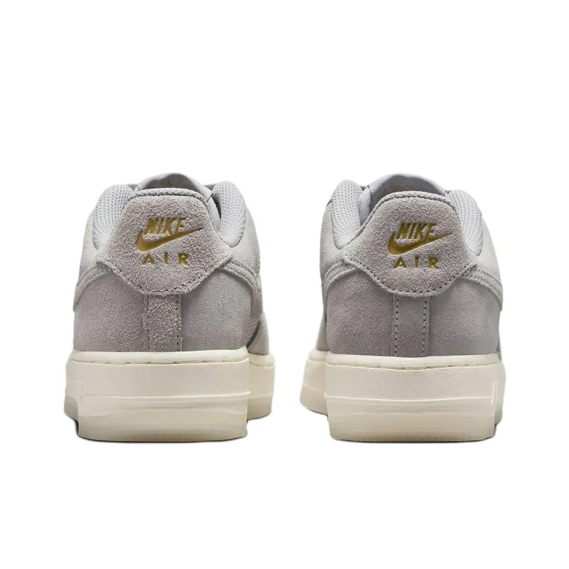 Nike Air Force 1 Anti Slip Wear Resistant Low Top Kids' Skateboarding Shoes Gray Teenagers-4