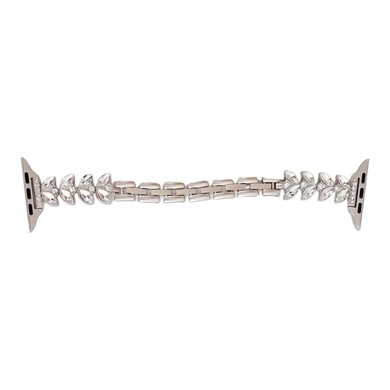 NCFCK Watch Band Apple Compatibility Rhinestone Embellished Mermaid Diamond Chain Material-11