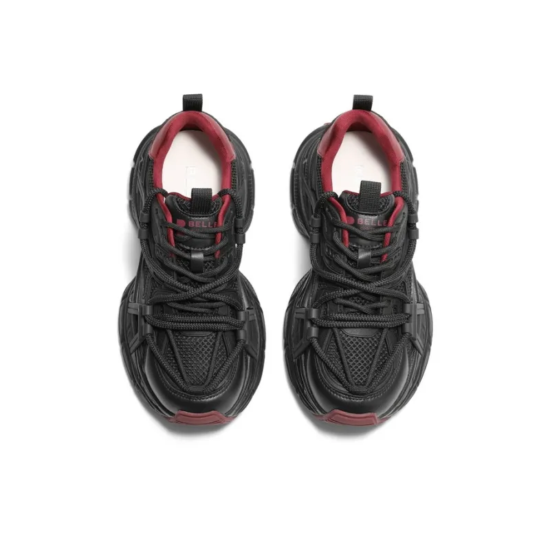 BELLE Wear-Resistant Slip-Resistant Low-Top Chunky Sneakers Women's-17