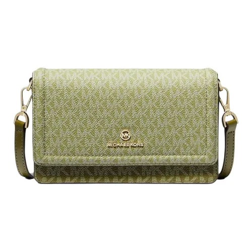 MICHAEL KORS Jet Set Coated Canvas Shoulder Bag, Crossbody Bag Small Size Women's Smoky Olive