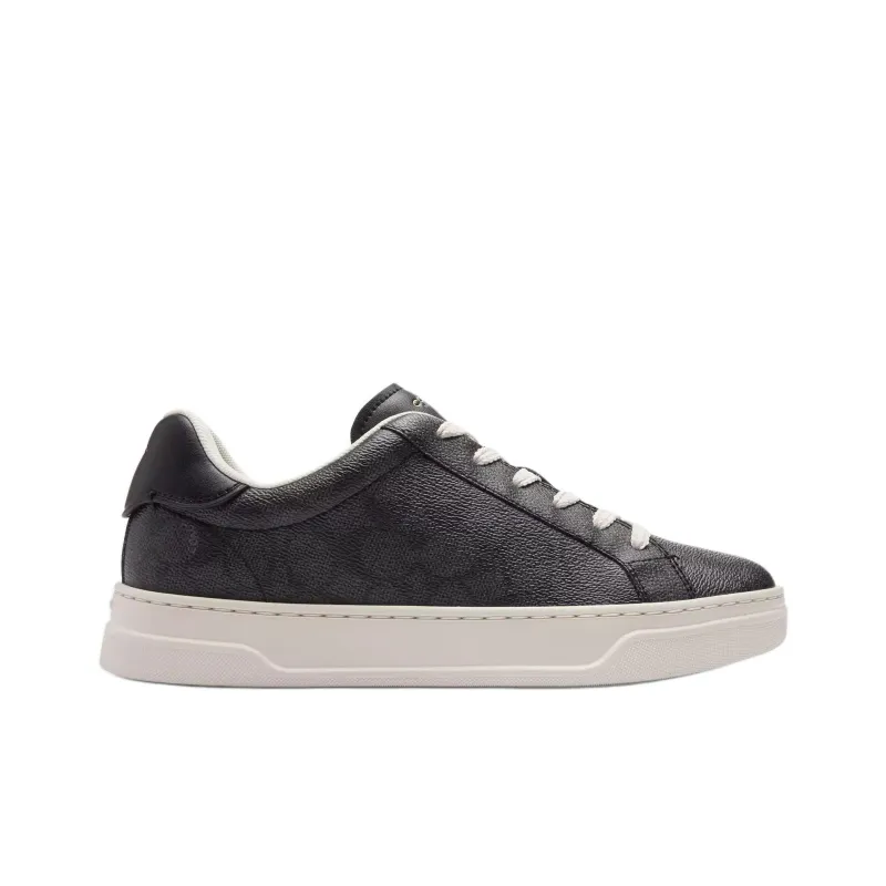 COACH High Line Low Top Skateboard Shoes Women's Black-1