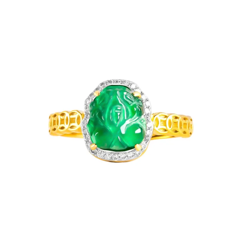 Jade Is Boundless Ice Type Jadeite Rings Unisex-3