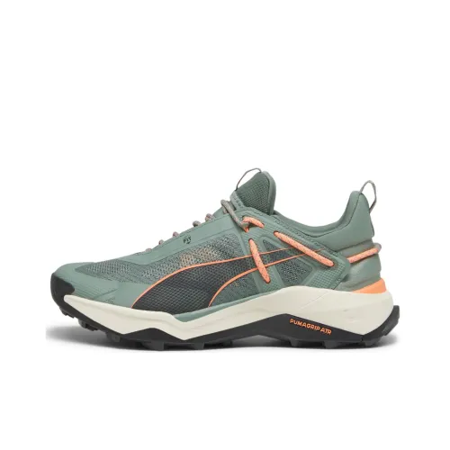 PUMA Explore Anti-Slip Wear-Resistant Low-Top Trekking Shoes Men's Green