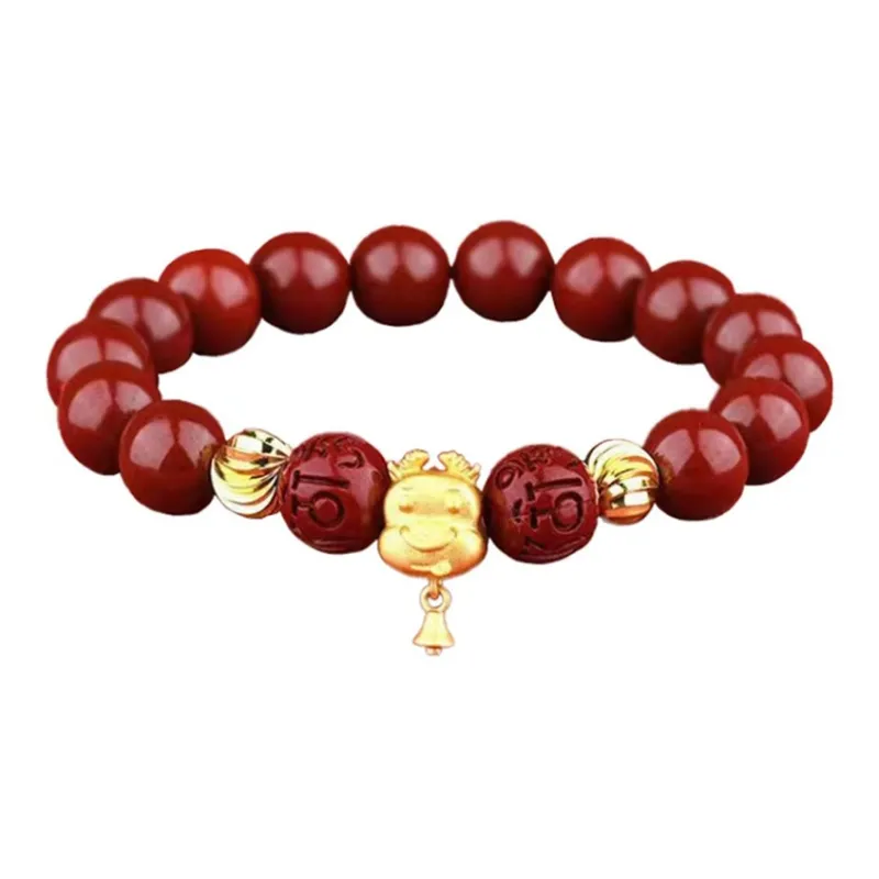 Strange Snow Reconstructed Cinnabar Bracelets Unisex-2
