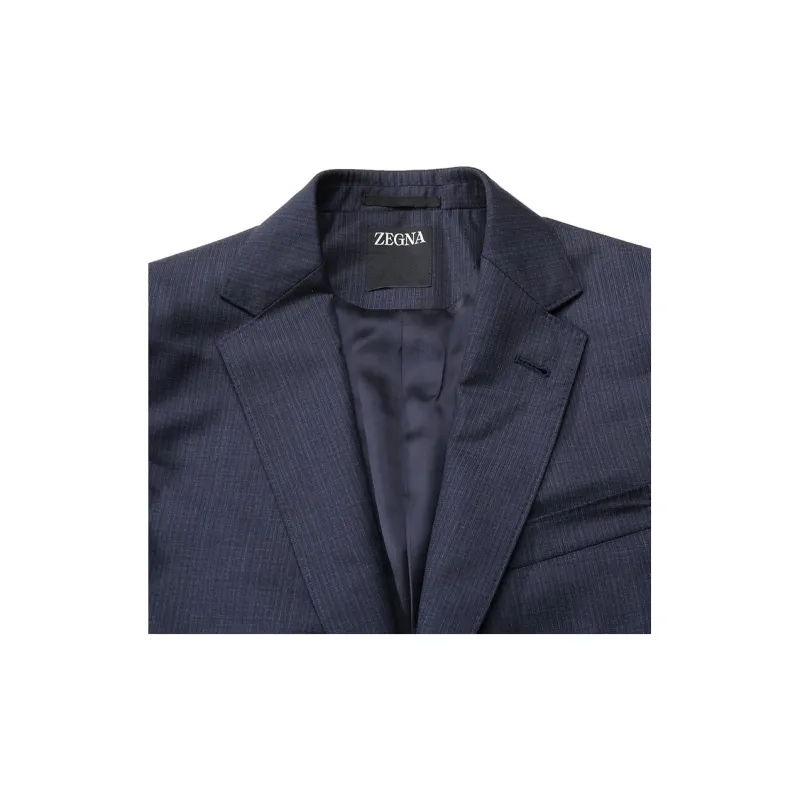 Zegna FW24 Business Suits Men's Dark Blue-8