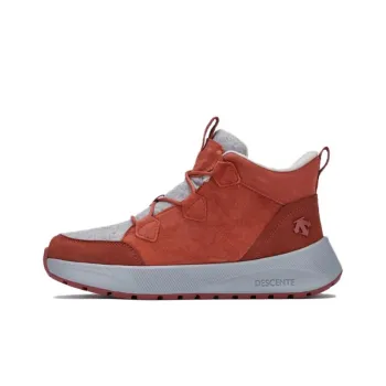 DESCENTE Ski Style Warm Wear Resistant Slip Resistant Short Snow Boots Women's Red