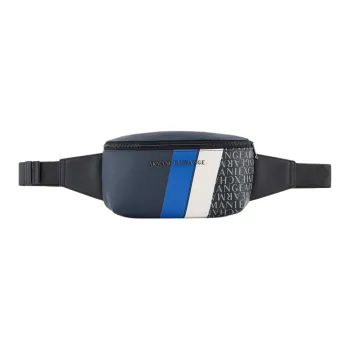 ARMANI EXCHANGEAE Polyester One Shoulder Crossbody Fanny Pack Men's Marine Blue
