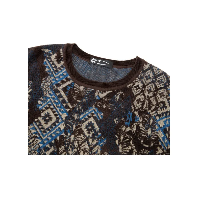ANDREW MACKENZIE FW24 Knitwear Men's Black Orange-2