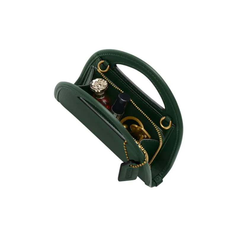 COACH Originals Leather Card Holder Mini Women's Hunter Green-4