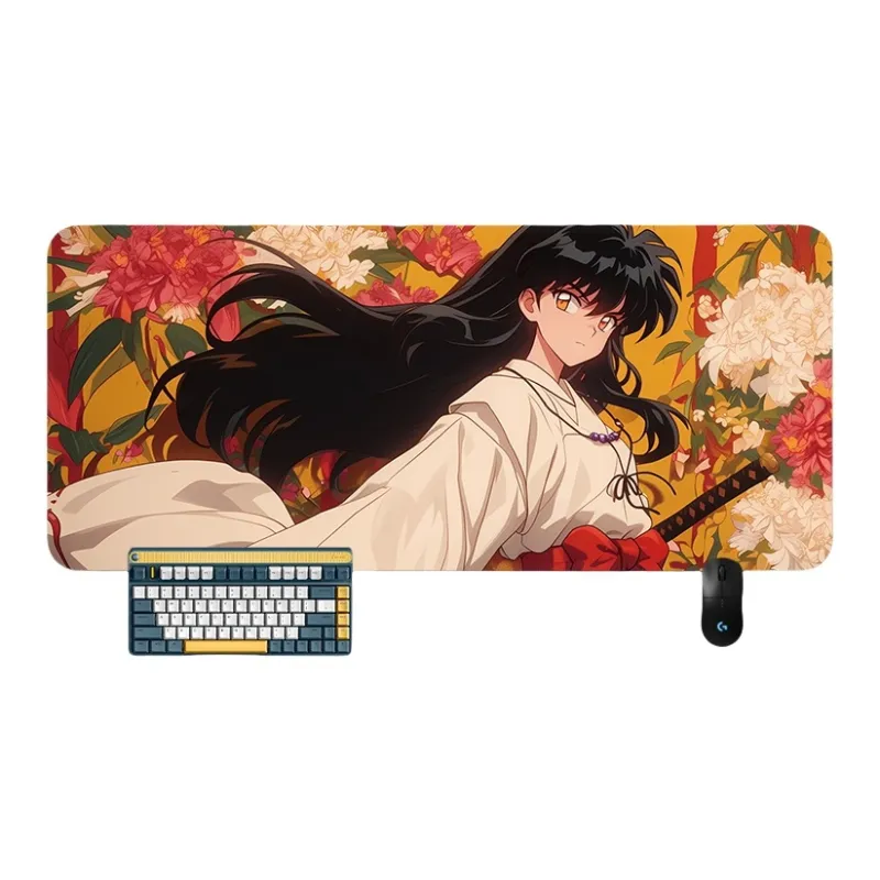 SHIBADU Rubber Inuyasha Extra Large Anime Computer Table Mat Desk Mat Good Looking Mouse Pad Mouse Pads-9