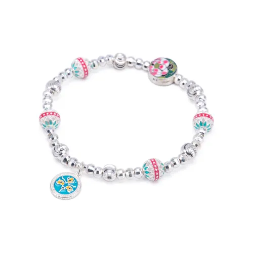 Listen To The Flowers Bloom 999 Fine Silver Bracelets Women's