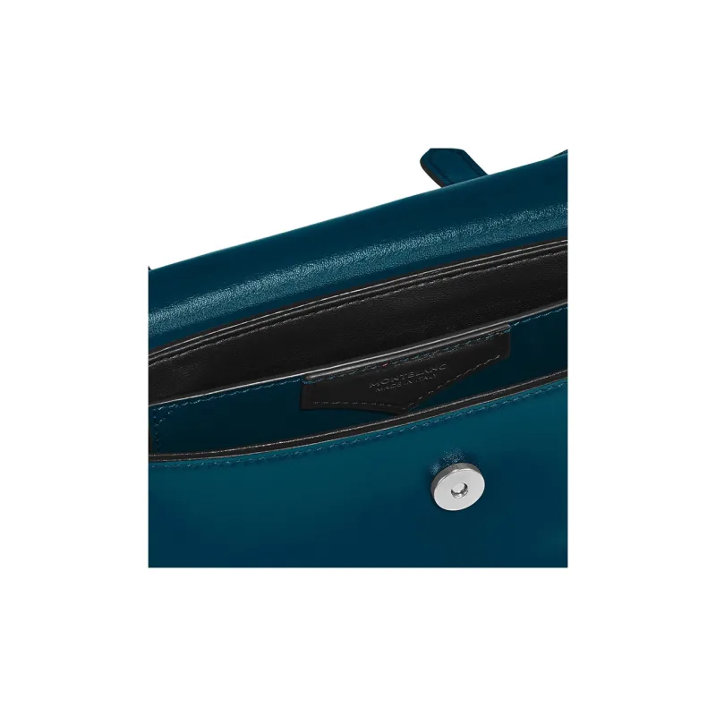 MONTBLANC Meisterstuck Full Grain Cow Leather Messenger Bag, Shoulder Bag, Crossbody Bag Mini Men's Cyprus Blue-5