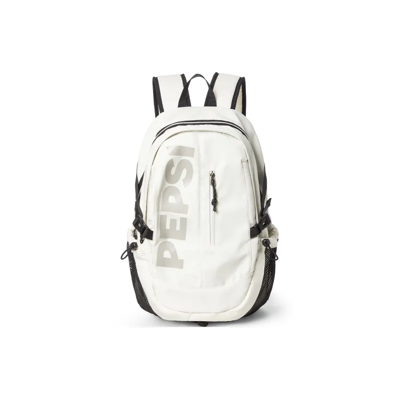 Pepsi Water-Repellent Fabric Backpack Regular Unisex Black/White-7